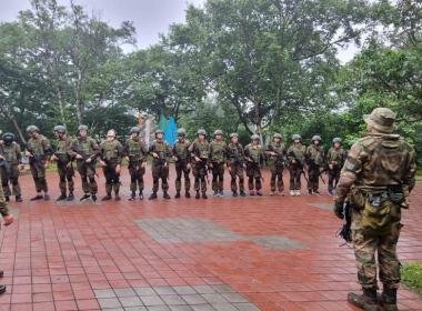 Инструкторы филиала Центра «ВОИН» в Сахалинской области провели занятие в полевых условиях