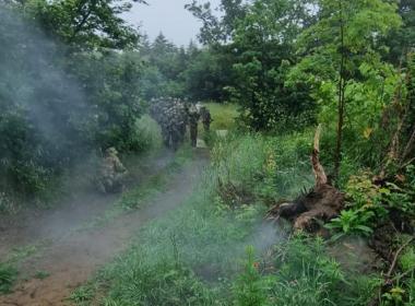 Инструкторы филиала Центра «ВОИН» в Сахалинской области провели занятие в полевых условиях