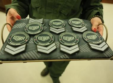 Вручение знаков различия курсантам Центра «ВОИН» в Свердловской области