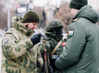 Частицу Вечного огня из ДНР доставили в тюменский филиал Центра «ВОИН»