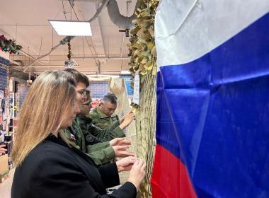 Курсанты центра «ВОИН» приняли участие в акции «Узелок победы»